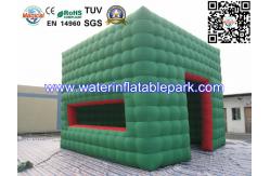 China Green Cube Inflatable Cube Tent / Inflatable Marquee Tent For Advertising supplier