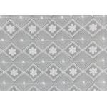 White Embroidered Floral Lace Fabric Milk Silk Nylon Mesh Fabric For Wedding for sale