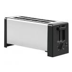 Household Appliance Pop Up Long Slot Toaster 2 Slice Silver And Black for sale