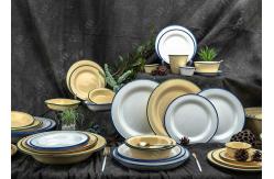 China 18Pc Enamel Ceramic Dinnerware Sets supplier