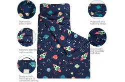 China Rectangular Preschool Sleeping Mats Foldable With Removable Pillow supplier