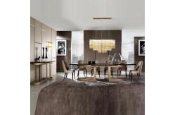 China Fashion SS Dining Tables Kitchen Room Furniture Marble Top supplier