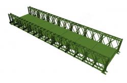 China Durable Industrial Prefab Steel Bridge Construction Galvanized Modular Steel Structure supplier