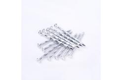China Construction Angular Spiral Concrete Nails P Head Electro Galvanized Finish supplier