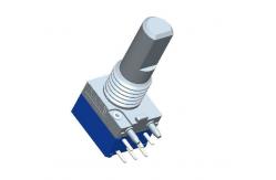 China Dual Unit 18mm Shaft Absolute Rotary Encoder For Car Audio Equipment supplier
