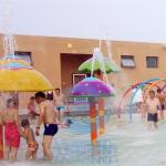 All Fiberglass Made Small Mushroom Fountains For Children Water Park Splash Zone