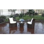 Outdoor Garden Brown PE Rattan Obelisk Chair With Aluminum Frame for sale