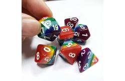China 7 Layer Rainbow Handmade Resin Dice Crusson And Dungeon DND#RPG supplier