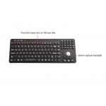 Panel Mounted Silicone Industrial Keyboard USB PS2 Optical Trackball Keyboard With Backlit