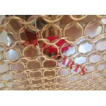 Decorative Chainmail Braided Ring Mesh Curtain For Office Building Space Divider for sale