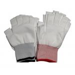 Half Finger Seamless Polyester Liner Gloves Reusable For Cleanroom for sale