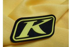 China 3D Embossed Pvc Injection Transparent Rubber Custom Clothing Patches Garment Labels supplier