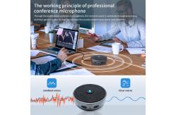 China Portable Bluetooth Conference Speakerphones With Mic LED Lighting supplier