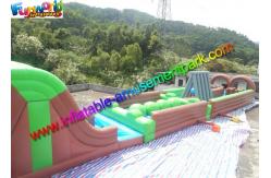 China Waterproof Inflatable Playground 0.55mm PVC Tarpaulin Obstacle Course Inflatable supplier