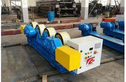 China Rubber Wheel 30t Fixed Welding Turning Roll With Foot Pedal supplier