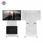 55 Digital Screen Signage In Stores Or Exibition With Movable Wheels