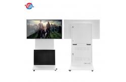 China 55 Digital Screen Signage In Stores Or Exibition With Movable Wheels supplier