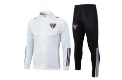 China Polyester White Football Training Tracksuit Training Kit Set supplier