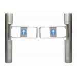 Metro Station Entrance / Exit Control Pedestrian Swing Barrier With Control Board for sale