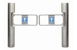 China Metro Station Entrance / Exit Control Pedestrian Swing Barrier With Control Board supplier