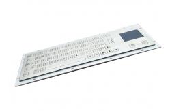 China Metal Industrial Kiosk Keyboard Back Side Mounting Engraved Graphics supplier