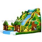 Commercial Grade Inflatable Slide In Jungle Park Theme For Children Park for sale