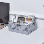 Odorless Collapsible Plastic Storage Boxes , Thickened Stacking Plastic Crates