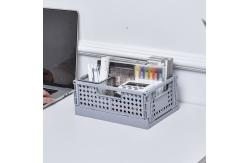 China Odorless Collapsible Plastic Storage Boxes , Thickened Stacking Plastic Crates supplier