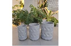 China Modern Style Fiber Clay Planter D340*H360 Waterproof And Fireproof supplier
