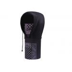 Black Men Soft Fleece Face Mask Low Fiber Properties Custom Logo Printed 22.5 * 48cm for sale