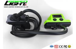 China OLED Display IP68 530LUM 25000LUX LED Miners Cap Lamp supplier