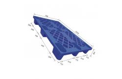 China 1270x750 Stackable Plastic Pallet HDPE Recycled 1500Kg Static supplier