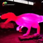 Fiberglass Dinosaur Model With Dynamic Skeleton-To-Life Projection