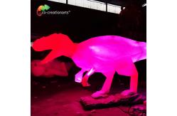 China Fiberglass Dinosaur Model With Dynamic Skeleton-To-Life Projection supplier