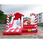 Winter Theme Inflatable Bounce House Slide Snowman Combo Jumpers ROHS EN71 for sale