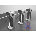 Vertical security Tripod Turnstile Gate , Drop Arm Turnstile Access smart card reader for sale