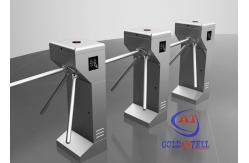 China Vertical security Tripod Turnstile Gate , Drop Arm Turnstile Access smart card reader supplier