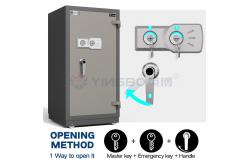 China Double Keys Lock Fire Resistant Safe Box Adjustable Shelf Solid Steel supplier