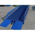 Heavy Duty Portable Loading Ramps 1.2m-1.8m Lifting Height And 5-15T Load Metal Forklift Ramp for sale