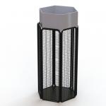 KD 6 Sides Metal Wire Display Racks With Iron Tubular Frame for sale