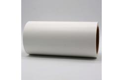 China 2Mil Polyester Label Material Mattte White Permanent Adhesive With Glassine supplier