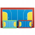 Silicon Pu Sport Flooring Painted Rustproof Synthetic Outdoor Court Surfaces for sale