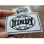 Ironed Onto Garments Custom Cloth Badges , Embossed TPU Labels