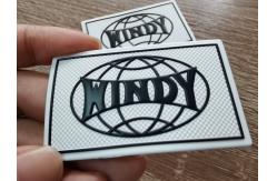 China Ironed Onto Garments Custom Cloth Badges , Embossed TPU Labels supplier