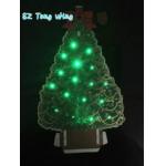 Christmas Tree Shaped Greeting Card Sound Module 4C Printing With AG10 Battery
