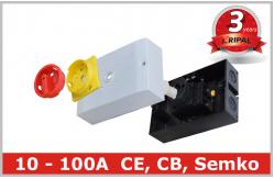 China 40A Weatherproof 4 Pole Rotary Isolator Safety Disconnect Switch supplier