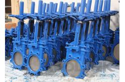 China Cast Steel Knife Gate Valve With Bellows Stem Protection in Mining Industry supplier