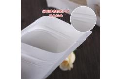 China Mega See Through Pouches Zipper White Resealable Paper Pouches supplier