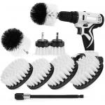 ISO9001 White Drill Scrubber Brush Set 0.15mm Filament Diameter for sale
