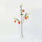Table Decor 70cm Height Artificial Fruit Tree Persimmon Long Single Branch for sale